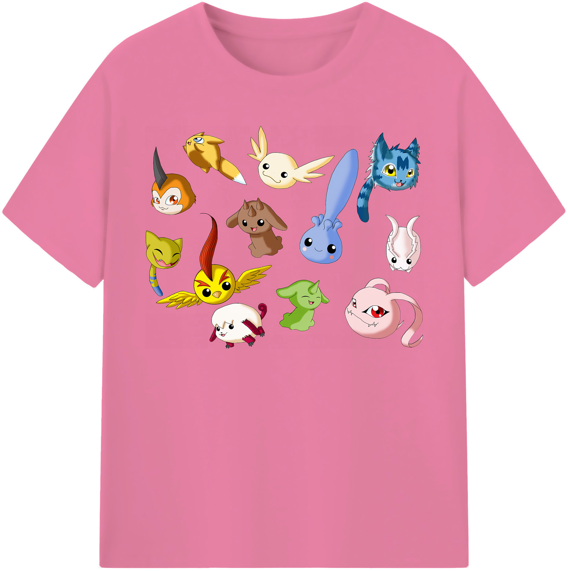 （画像用） Digimon デジタルモンスター/デジモン 綿100％半袖Tシャツ（フロントプリント）